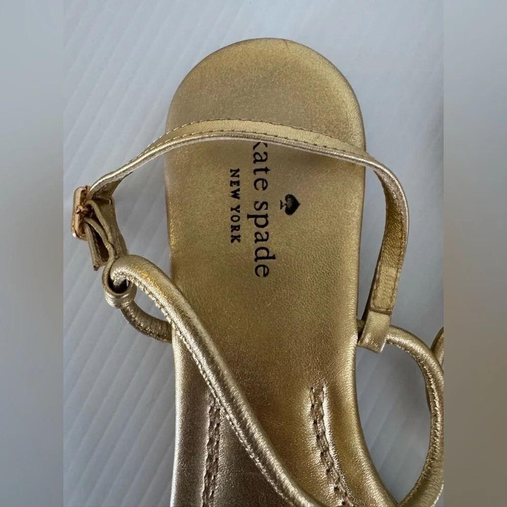 Kate Spade New York Gold Women's Sandals flip flops  10M